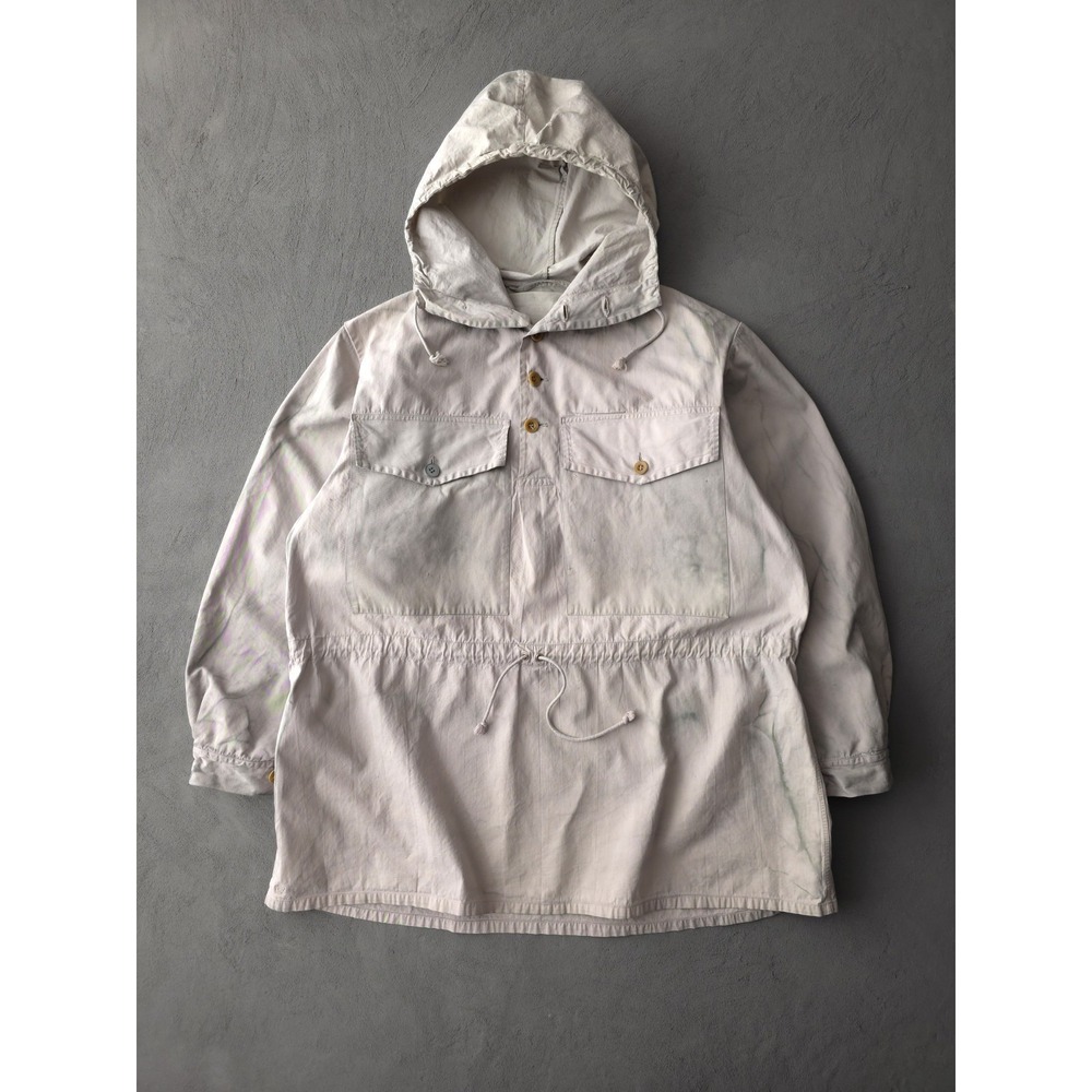 Vintage 1940 AGM Klein Swiss Military Snow Camo Smock Anorak WW2 Era M Cotton